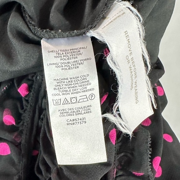 Ann Taylor pink polka dot sheer dress size 12 - Picture 8 of 9